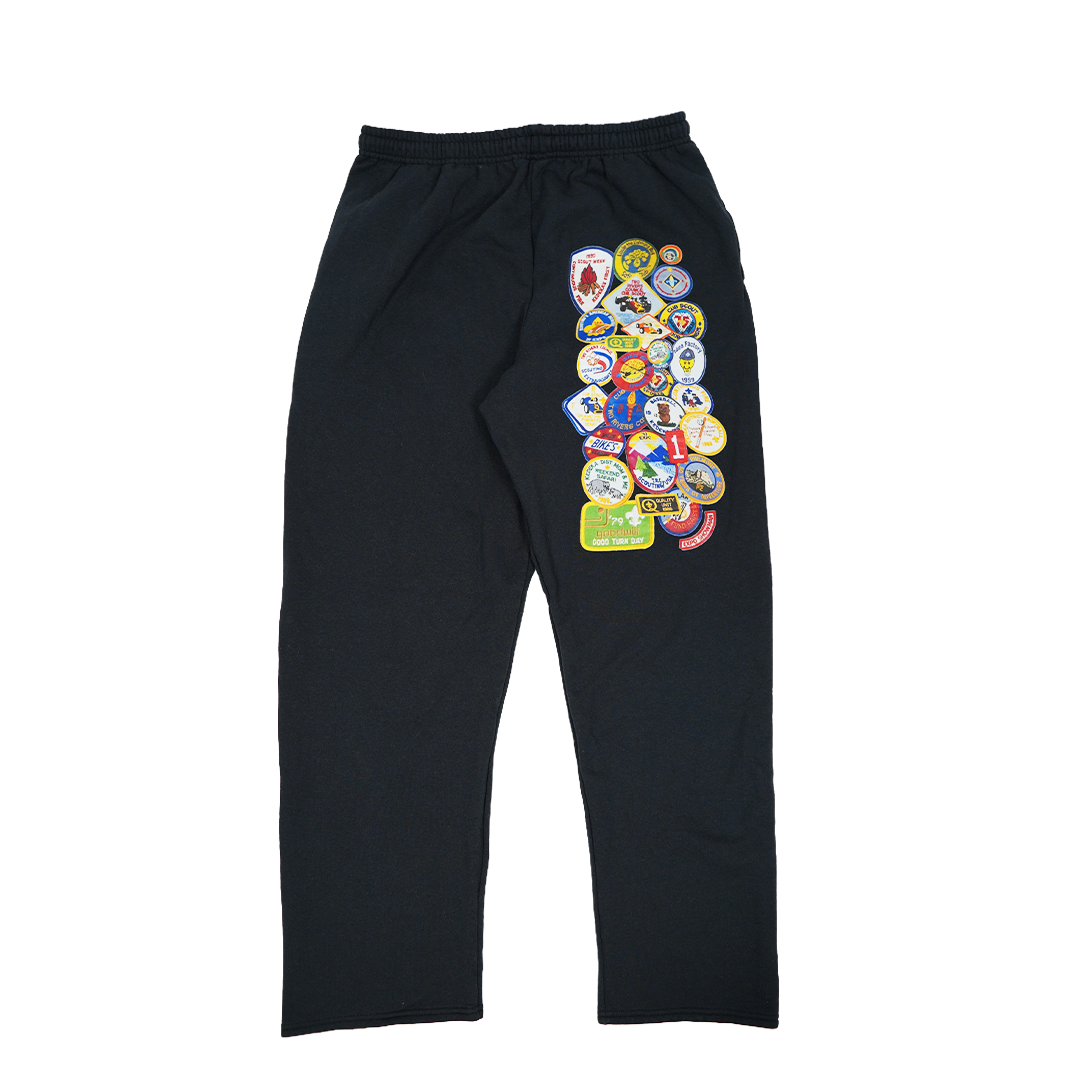 Black Boyscout Sweatpants *Misprint
