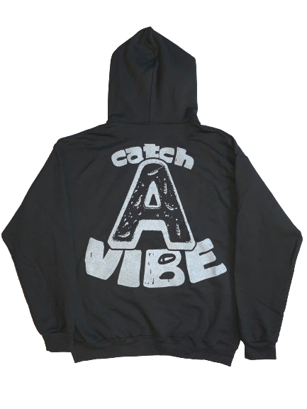 Black "Catch A Vibe" Hoodie 2 - NOT THAT DEEP