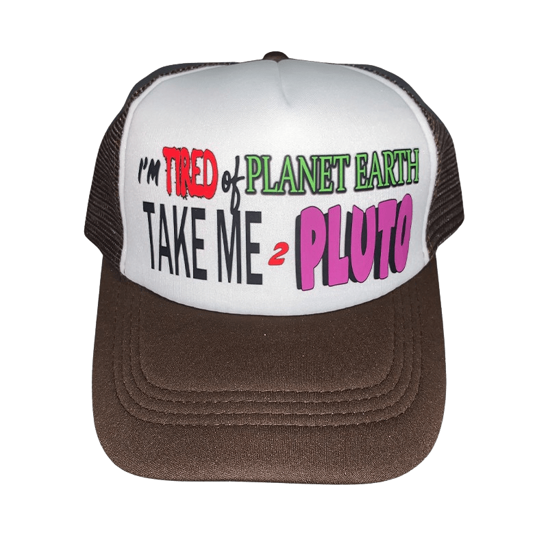 Brown "PLUTO" Trucker Hat - NOT THAT DEEP