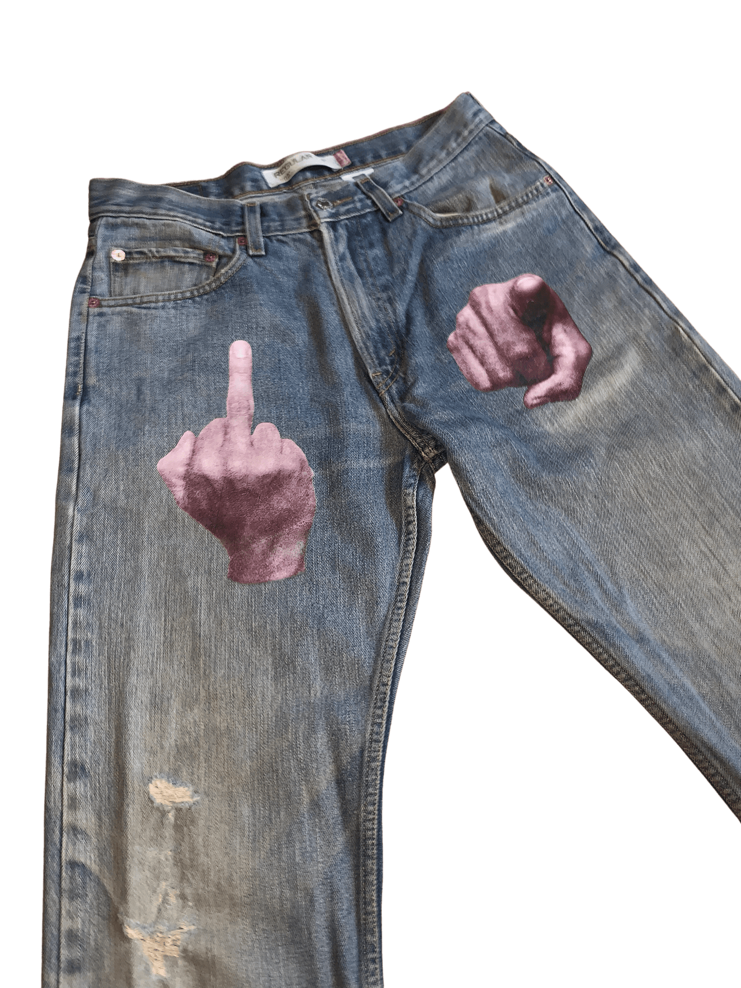 Middle Finger Levi’s 505 1 of 1 - NOT THAT DEEP