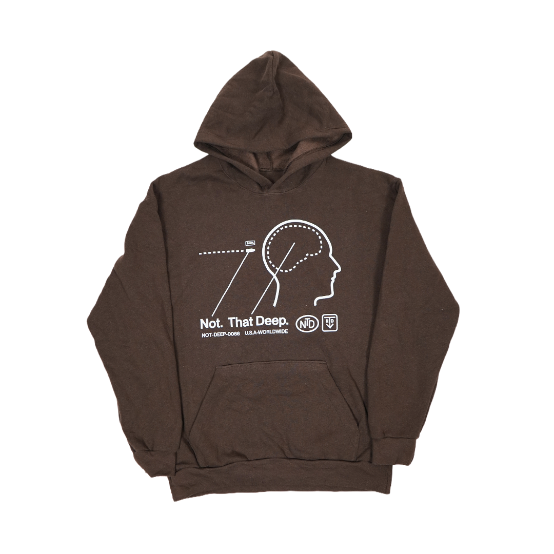 Brown Headshot Hoodie