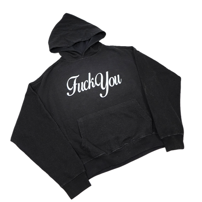 Black Faded Fuck You Hoodie