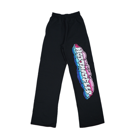 Black Multicolored Cloud Sweatpants