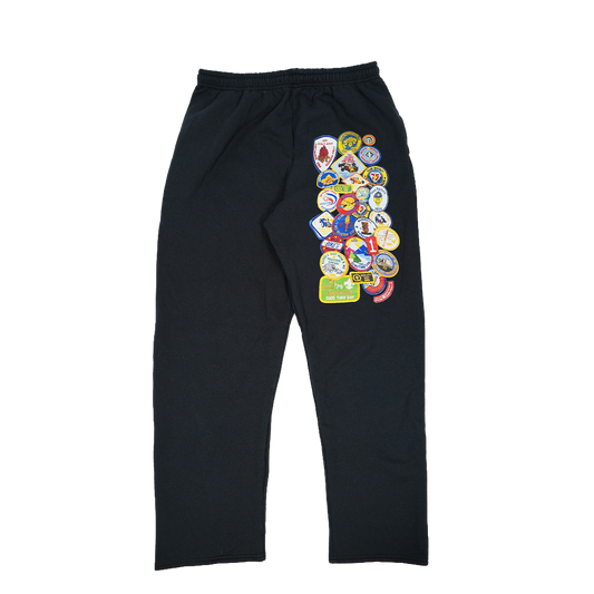 Black Boyscout Sweatpants *Misprint