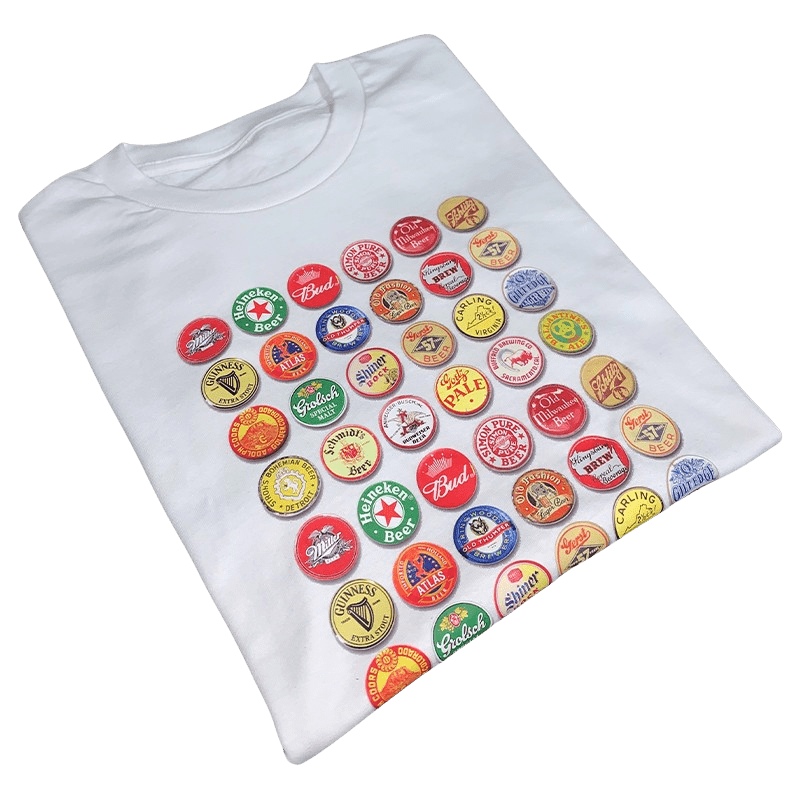 Beer Bottle Caps T-Shirt - NOT THAT DEEP