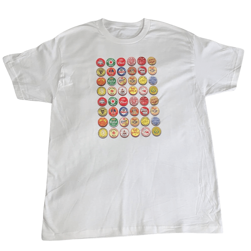Beer Bottle Caps T-Shirt - NOT THAT DEEP