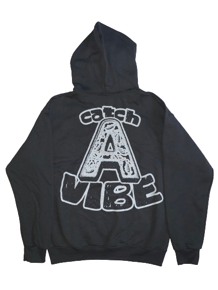 Black "Catch A Vibe" Hoodie 1 - NOT THAT DEEP