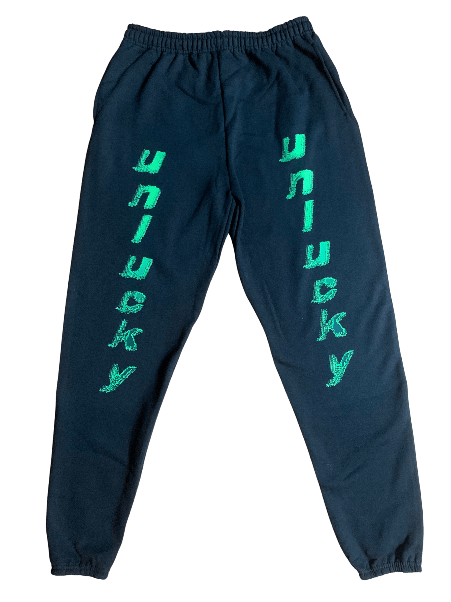 Black Unlucky Sweatpants - NOT THAT DEEP