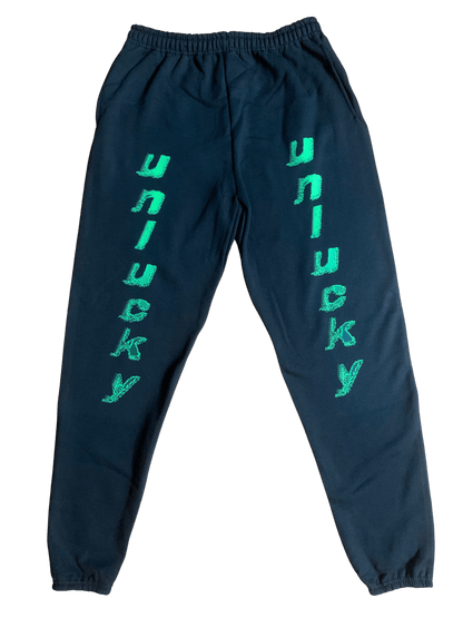 Black Unlucky Sweatpants - NOT THAT DEEP