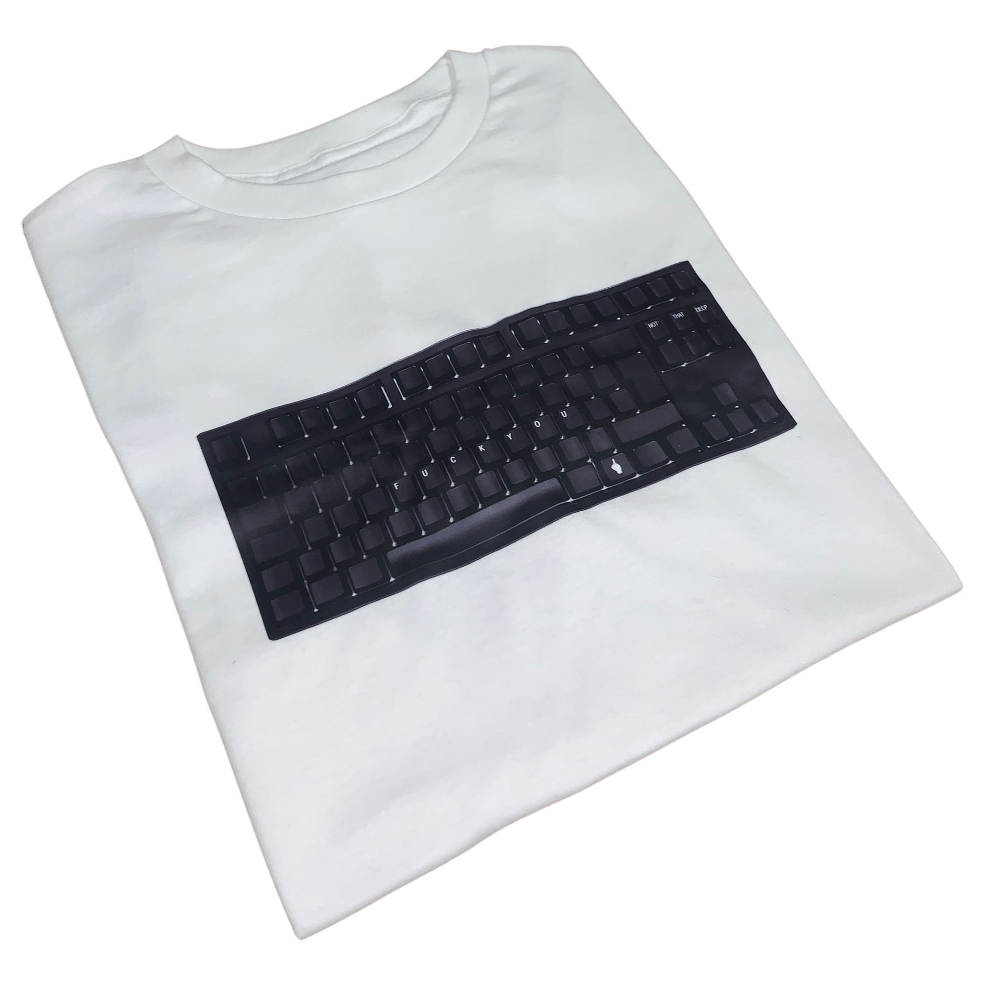 Fuck You Keyboard T-Shirt - NOT THAT DEEP