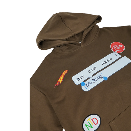 Copy My Swag Patchwork Hoodie