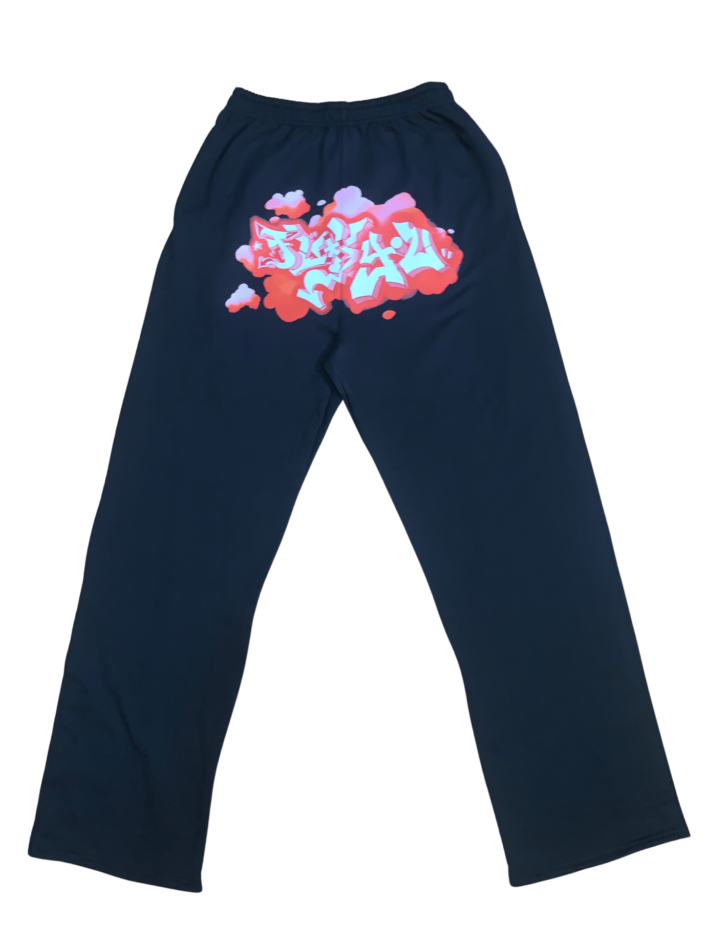 Red Fuck You Graffiti Sweatpants - NOT THAT DEEP