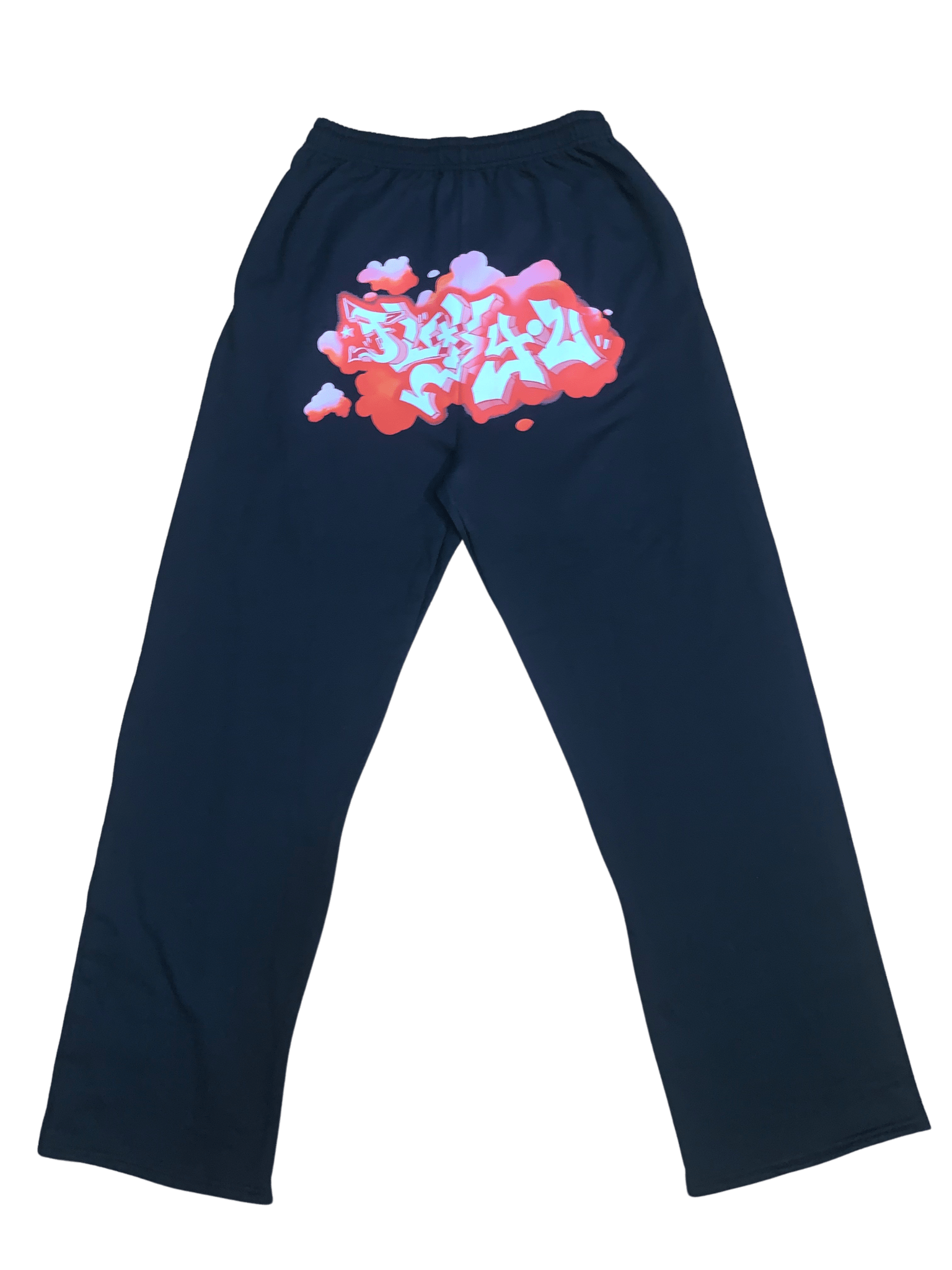 Red Fuck You Graffiti Sweatpants - NOT THAT DEEP