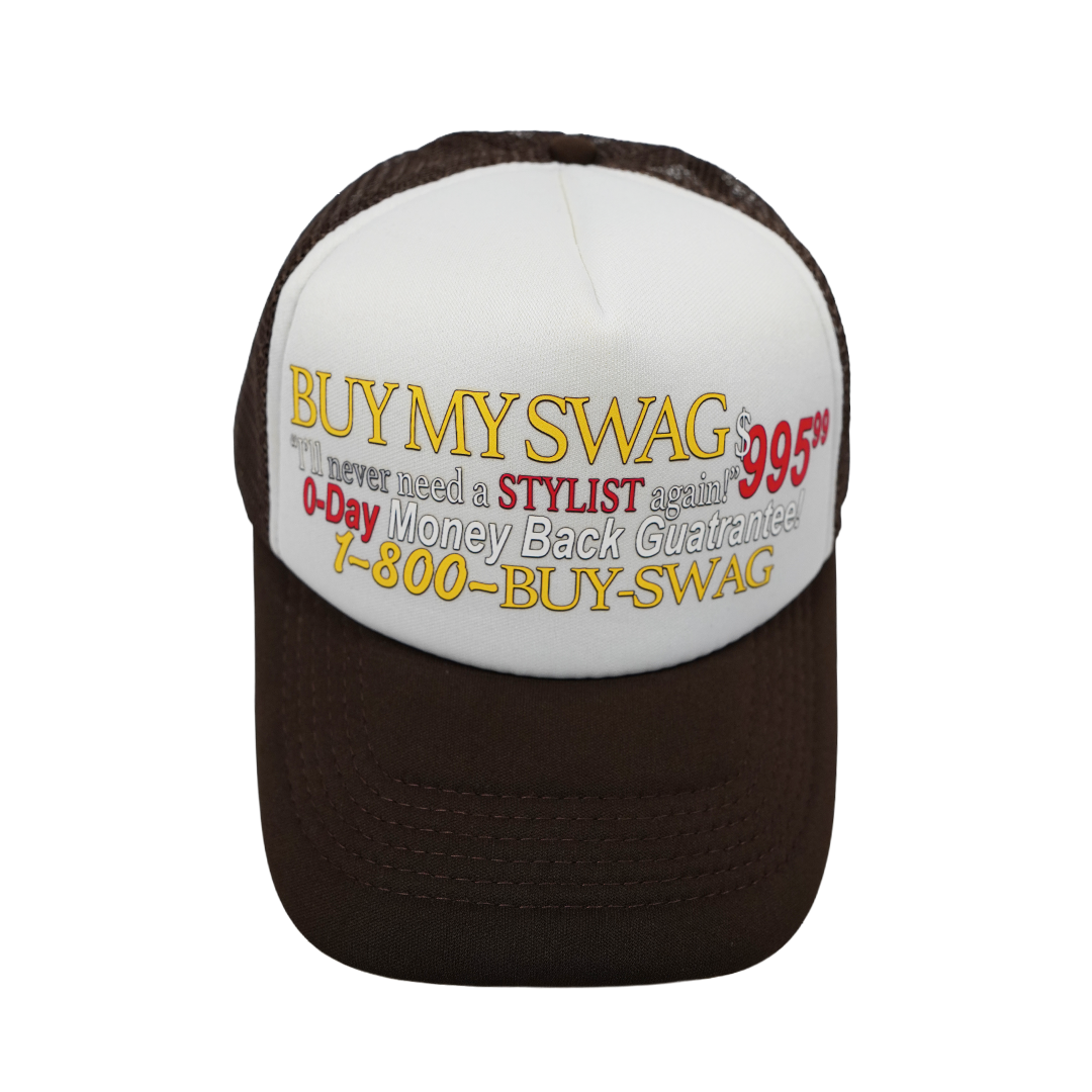 Brown "Buy My Swag" Trucker Hat